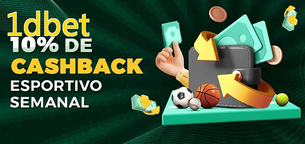 10% de bônus de cashback na 1dbet